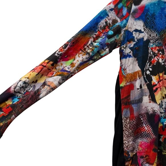 Tinta Spain Colorful Y2K Artsy Whimsical Long Sleeve Top Womens Size Small - Picture 4 of 6